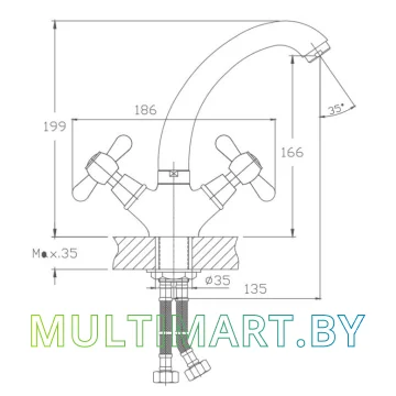 Смеситель Haiba HB4325 картинка 2